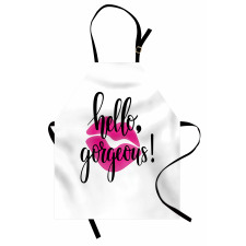 Pink Lipstick Apron