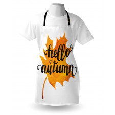 Maple Leaf and Words Apron