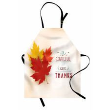 Maple Leaves with Phrase Apron