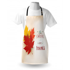 Maple Leaves with Phrase Apron