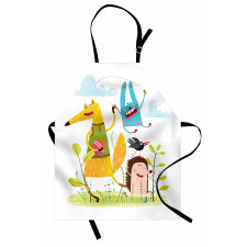 Playing Animals in Garden Apron