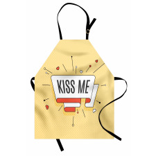 Retro Love Message Apron