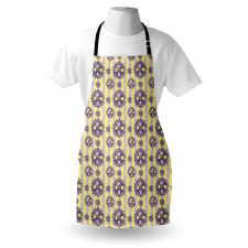 Graphic Wheel Pattern Apron