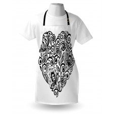 Silhouette Floral Lace Apron