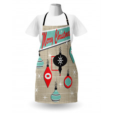 Retro Noel Slogan Apron