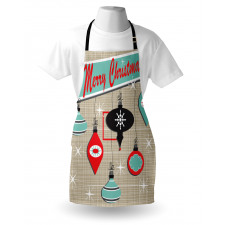 Retro Noel Slogan Apron