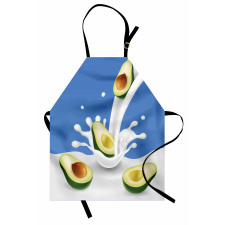 Avokado Mutfak Önlüğü İçi Kabuklu Sağlıklı Meyve Sütten Akıyor