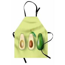 Avokado Mutfak Önlüğü İçi Sert Çekirdekli Sağlıklı Meyve Model