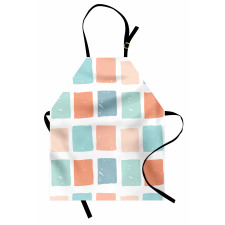 Pale Mosaic Squares Apron