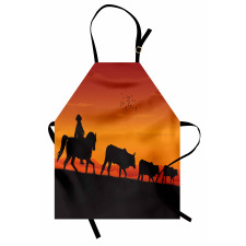 Silhouette Farm Cow Herd Apron