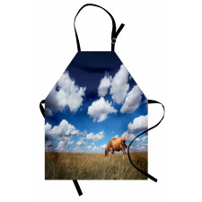 Cow Meadow Sky Clouds Apron