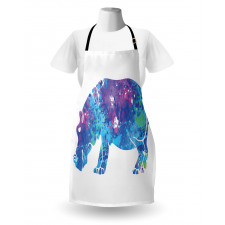 Colorful Silhouette Form Apron