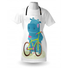 Hippo Child with Bicycle Apron