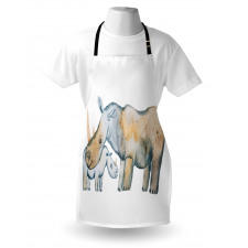 Mother and Baby Animals Apron