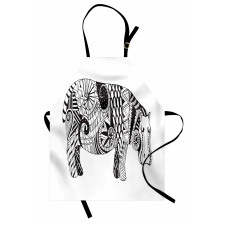 Hippo Geometric Ornament Apron