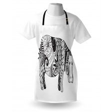 Hippo Geometric Ornament Apron