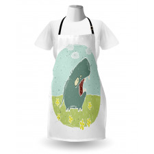 Roaring Hippo Clouds Apron