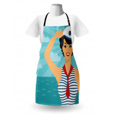 Smiling Sailor Girl Apron