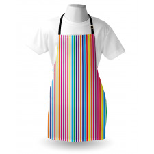 Vertical Stripes Print Apron