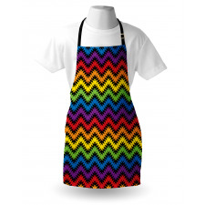 Jagged Zigzag Pattern Apron