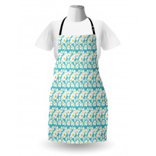 Deformed Shape Daisies Apron