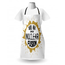 Romantik Mutfak Önlüğü Sen Benim Nükleer Füzyonumsun Yazılı Model