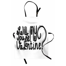 Romantic Love Message Apron