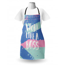 Work Like a Boss Pastel Apron