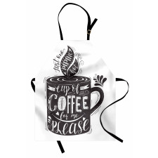 Texts Coffee Cup Apron