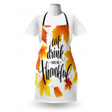 Autumn Thanksgiving Text Apron