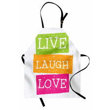 Live Laugh Love Vibrant Apron