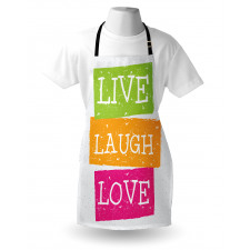 Live Laugh Love Vibrant Apron