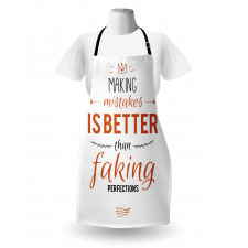 Mistakes and Perfections Apron