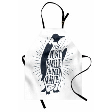 Penguin Waving Flipper Apron