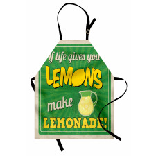 Motivasyon Mutfak Önlüğü Hayat Sana Limon Veriyorsa Limonata Yap
