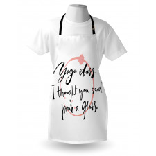 Yoga Class Wine Glass Apron