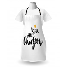 You Are and Crown Apron