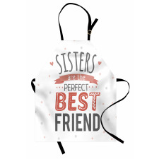 Best Friend Sisters Words Apron