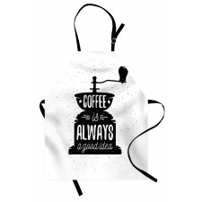 Grungy Typography Coffee Apron