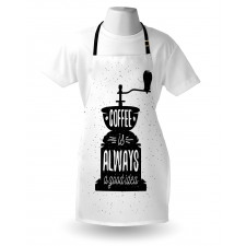 Grungy Typography Coffee Apron