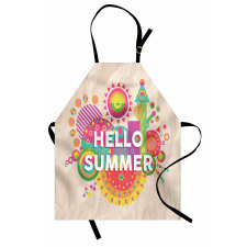 Hello Summer Typography Apron