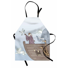 Old Man and Dove Ancient Apron