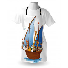 Animal Boat Sailing Ancient Apron