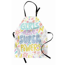 Boho Floral Girl Power Apron