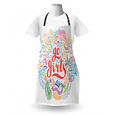 Go Girls Lettering Art Apron