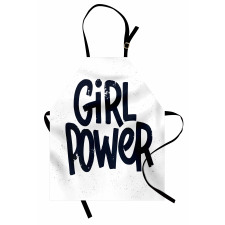 Girl Power Inscription Apron