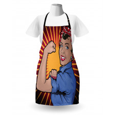 Retro Powerful Woman Apron