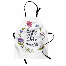 Hand Drawn Wreath Design Apron