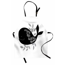 Ocean Whale Silhouette Apron