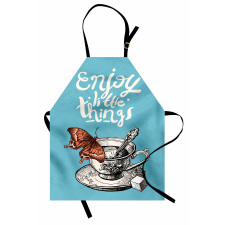 Antique Tea Cup Sketch Apron